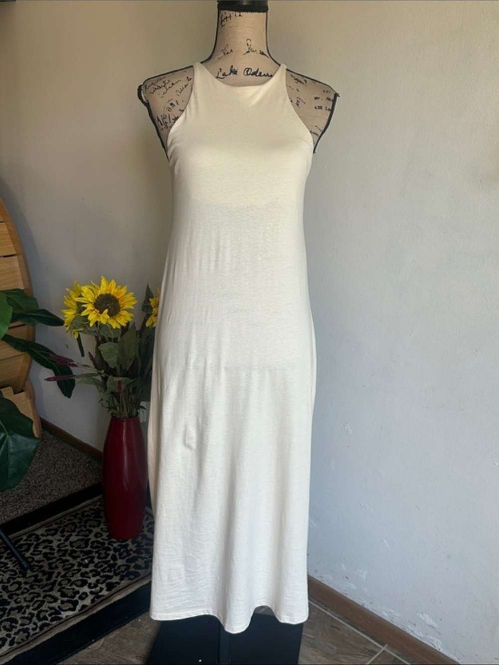 ZARA Midi Length Beige Nude Sheath Dress Size Small NWT